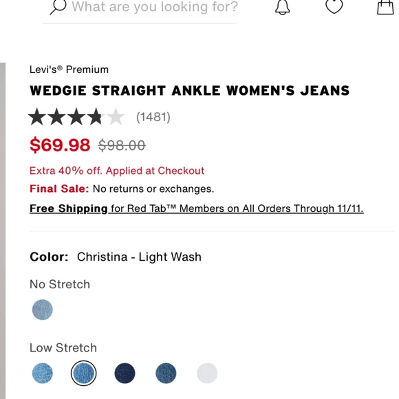 WEDGIE STRAIGHT ANKLE WOMEN'S JEANS🌟 - Picture 5 of 5